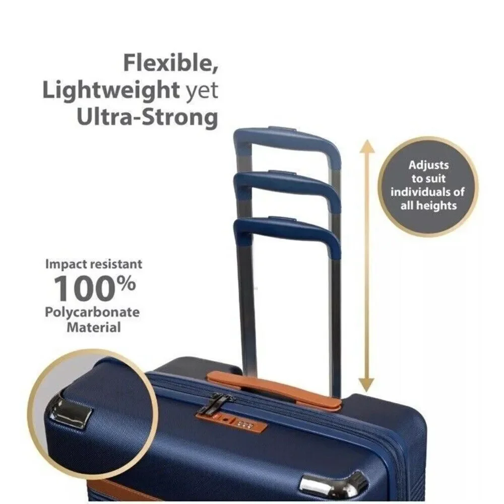 Vintage Air 20 in. Carry on Hardside Spinner Luggage with USB Port, travel bag